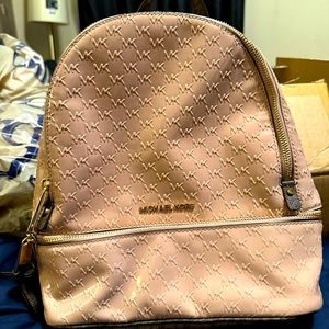 Pink & Brown Michael Kors backpack